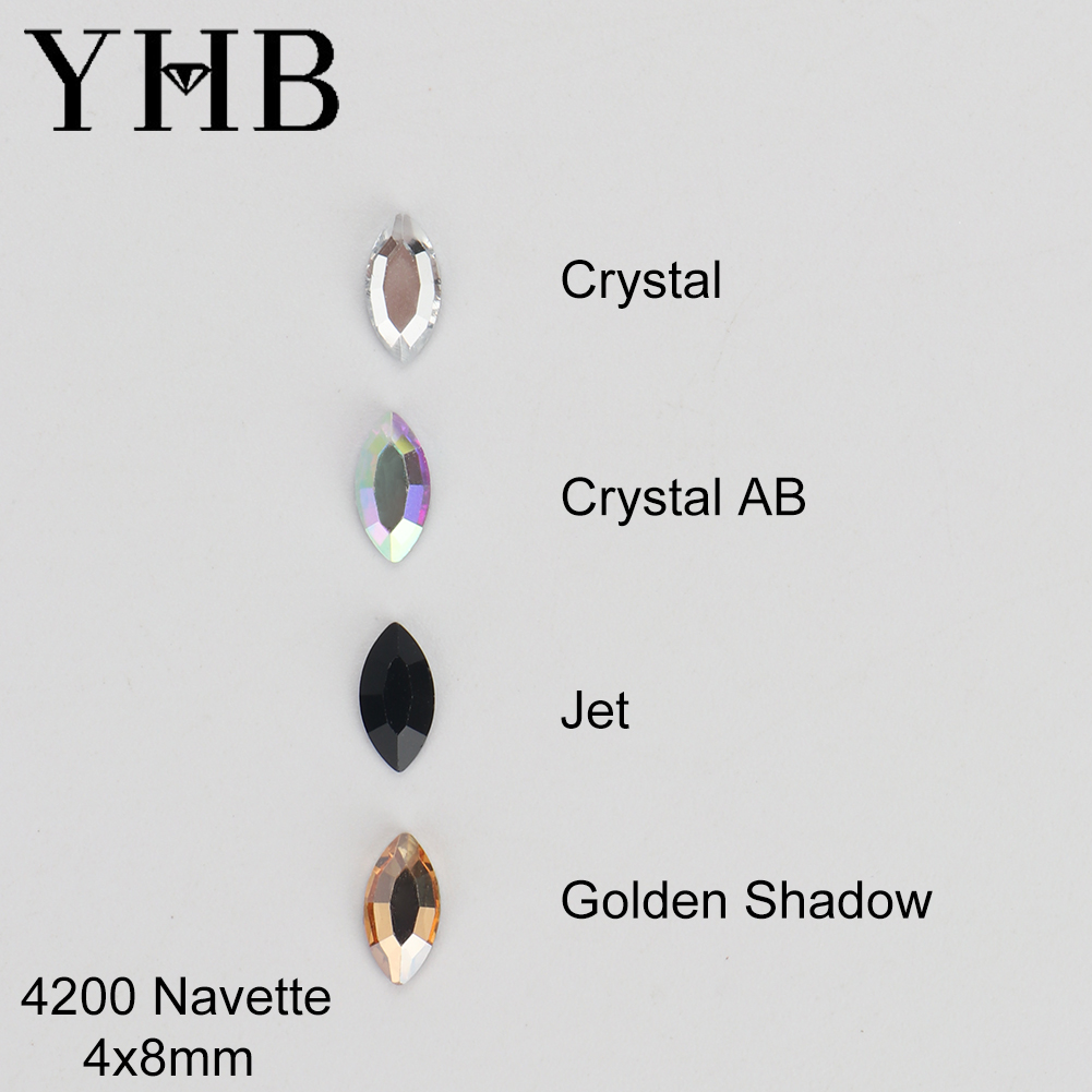 Platinum 8280 - Cristais de Glitter YHB, Strass Hotfix