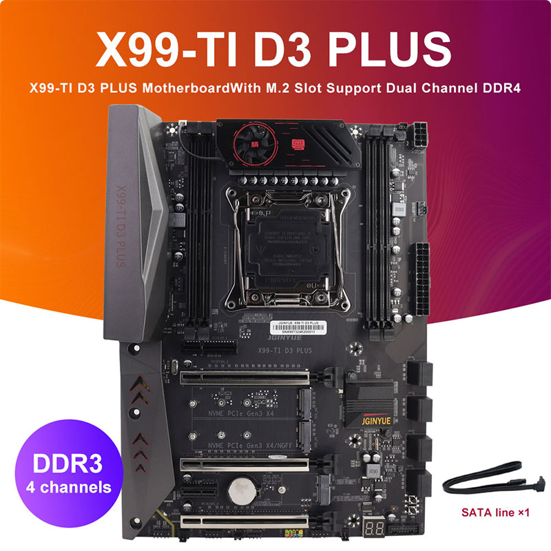 Placa-Mãe JGINYUE X99-TI D3 PL - E5 2696 V3 avaliação e preço