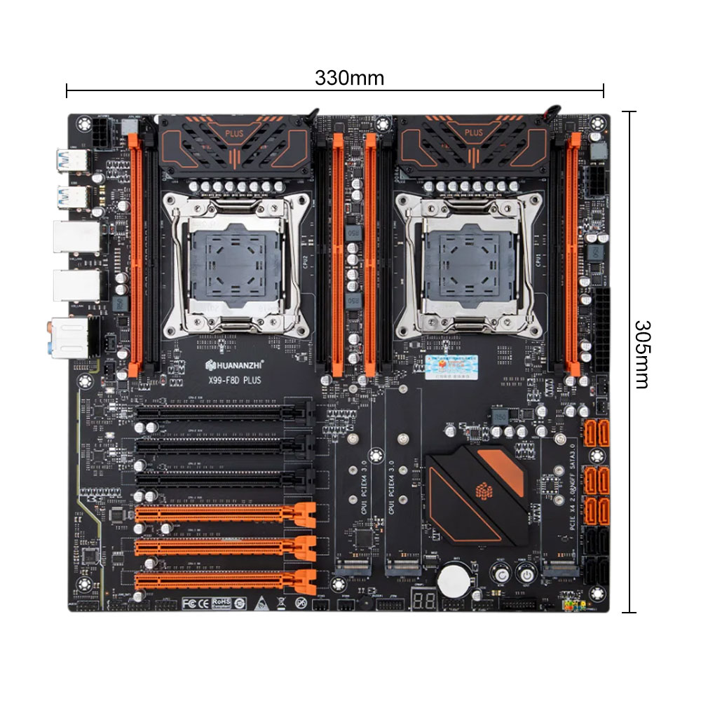 Placa-mãe HUANANZHI X99 F8D PL - E5 2696 V3 avaliação e preço