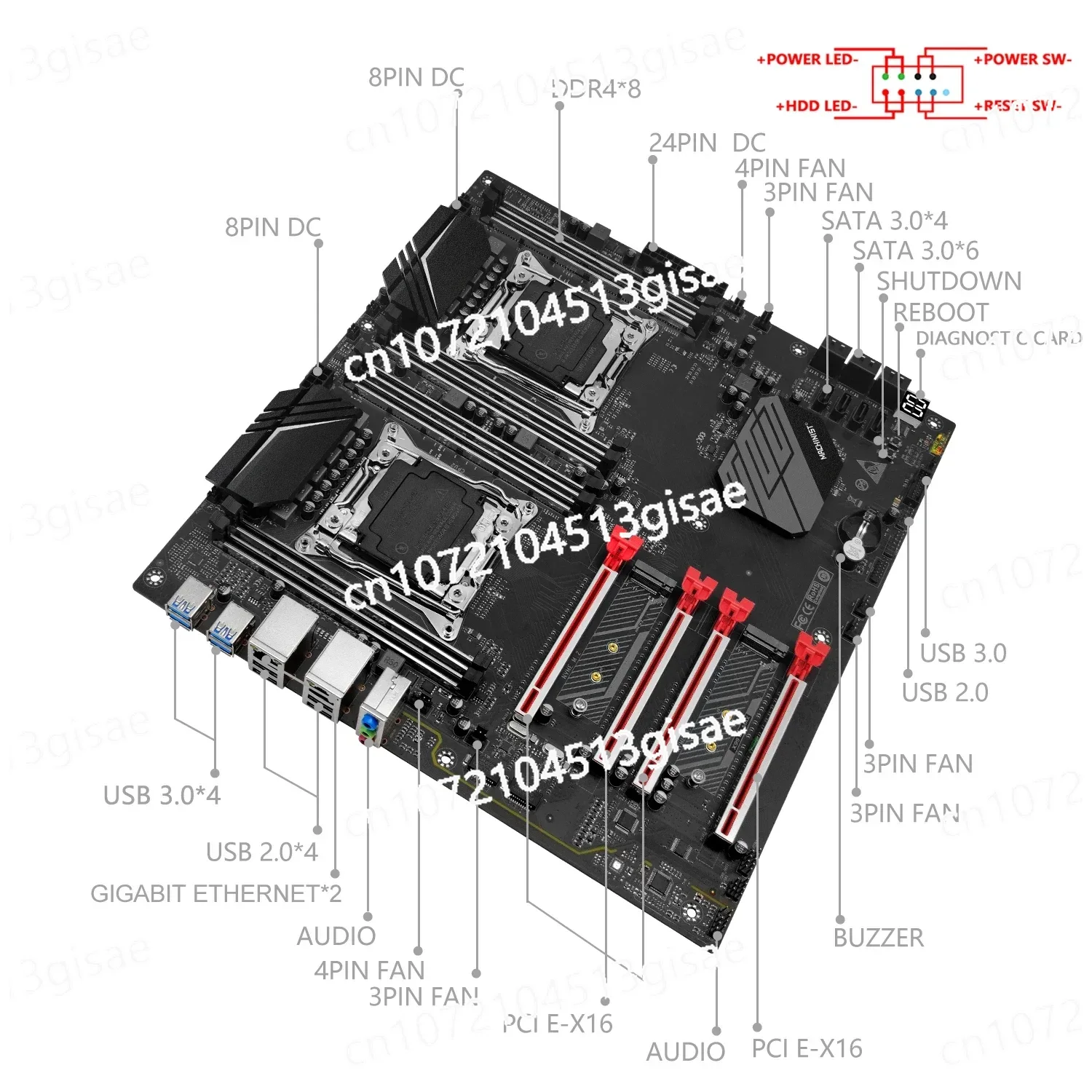 Pacote de placa principal mecâ - E5 2699 V4 avaliação e preço